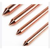 Hilalsan 16 mm 1 Mt. 250 Micron Bakır Kaplı Topraklama Çubuğu + Elektrod Başlığı