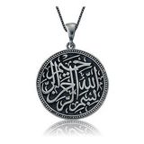 HİLALSHOP 925 Ayar Besmele-i Şerif Gümüş Kolye