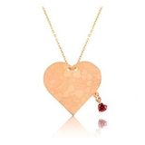 HİLALSHOP 925 Ayar Kalpli Aşk Sözleri Kadın Gümüş Kolye