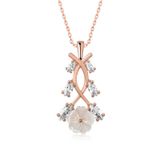 HİLALSHOP 925 Ayar Rose Bahar Çiçeği Gümüş Kolye