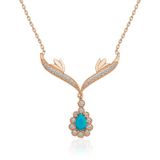 HİLALSHOP 925 Ayar Turkuaz Taşlı Madalyon Kadın Gümüş Kolye