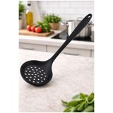 Hilamingo Home 32 CM Ultra Sert Uçlu Silikon Kevgir -Siyah