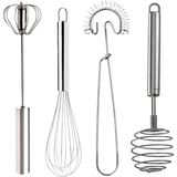 Hilamingo Home 4 Adet Paslanmaz Çelik Çırpıcı Set Otomatik Çırpıcı,tel Çırpıcı,yumurta Çırpıcısı,yaylı Çırpıcı