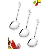 Hilamingo Home Servis Kaşığı Paslanmaz Çelik Salata Pasta Kaşığı 3 Lü Servis Kaşık