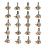 HiLetGo WH148 Tek Contalı Potansiyometre, 100 K, Değişken Direnç, 15 mm, 3 Pin 100 K Ohm, Potansiyometre, 20'li Paket