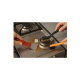 Hill Homes 3'lü Set Spatula Tel Fırça Çelik ve Bakır Fırça Derz Lavabo Mutfak Oto Pas Kir Temizleyci
