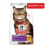 Hill's Adult Sensitive Stomach Skin Tavuklu Hassas 1.5 kg Yetişkin Açık Kuru Kedi Maması