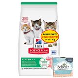 Hills Kitten Somonlu Yavru Kedi Maması 5 + 2 Kg (Toplam 7 Kg) + 2 Adet Schesir Ton Balıklı ve Aloe Kedi Konservesi