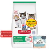 Hills Kitten Somonlu Yavru Kedi Maması 5 + 2 Kg (Toplam 7 Kg) + 2 Adet Schesir Ton Balıklı ve Aloe Kedi Konservesi