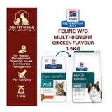 Hill's Multi Benefit W/D Tavuklu 1.5 kg Kedi Kuru Maması