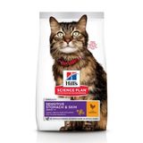 Hills Science Plan 1.5 kg Hassas Sindirim ve Deri Yapısı için Tavuklu Yetişkin Kedi Maması