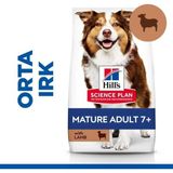 Hill's Scıence Plan Mature Adult 7+ Medium Orta Irk Kuzulu Yaşlı Köpek Maması 14Kg