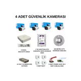 Hilook 4 Kameralı Güvenlik Kamerası Seti - 4 Adet Dış Ortam Hilook Marka 2 Mp
