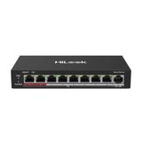 Hılook NS-0109P-60B 8 Port Megabit 8 Port PoE 60W +1 Port Megabit Uplink Long Range 250 mt Yönetilemez Masaüstü Switch