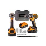 Hilta Power 58 V 10 Ah Germany Lion Otomatik Çelik Şanzman Çift Aklü Darbeli Şarjlı Matkap 27 Pcs Uç Set