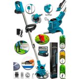 Hilta Power Alman Profesyonel 999 Vf 25 Ah Bataryalı Çift Akülü Ot Çim Çalı Kenar Biçme Tırpanı Tırpan Makinesi