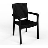 Hilton Plastik Sandalye 2'li - Antrasit
