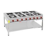 Himaksan 200 X 100 Cm Tüplü Taban Raflı 8 Gözlü Ocak