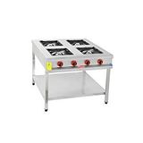 Himaksan 80 X 80 Cm Tüplü Taban Raflı 4 Gözlü Ocak Çok Renkli