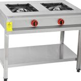 Himaksan 90 X 50 Cm Tüplü Taban Raflı 2 Gözlü Ocak