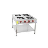 Himaksan 90 X 90 Cm Doğalgazlıtaban Raflı 4 Gözlü Ocak