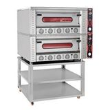 Himaksan Çift Katlı Pizza Fırını Tüplü 4 + 4 Pizza Çok Renkli