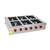 Himaksan Doğalgazlı Set Üstü Sanayi Tip Altılı 6 Göz Ocak 150*120*25 Hmk-Sog1510