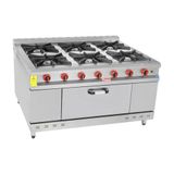 Himaksan Endüstriyel 150x100 cm 6+1 Doğalgazlı 6'lı Kuzine Ocak