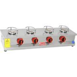 Himaksan Endüstriyel Lpg Tüplü 4 Ocaklı Künefe Ocağı Makinesi