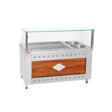 Himaksan HMK-BSE6X2 Endüstriyel 6+2 Elektrikli 6 Tepsi 2 Çorba Gözlü Benmari