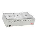 Himaksan HMK-BSÜE3 Endüstriyel Tip Elektrikli Set Üstü 3 Gözlü Benmari
