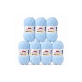 Himalaya Dolphin Baby 80306- 7 Adet Battaniye ipi Mavi Kadife ip