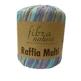 Himalaya Fibra Natura Raffia Multi - Rafya Şapka Çanta Kağıt İp 117 14 Turkuaz Lila
