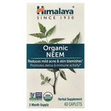 Himalaya Organic Neem Detox & Immune Reduces Mild Acne & Skin Blemishes 60 Caplets
