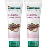 Himalaya Since 1930 Aydınlatıcı Yüz Temizleyici Scrub, Peeling Etkili, Meyan Kökü, Kayısı, Parabensiz, Tüm Ciltler 75 ml (2 paketi)