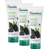 Himalaya Since 1930 Detoks Etkili Arındırıcı Yüz Maskesi, Aktif Kömür, Yeşil Çay, Parabensiz, Tüm Ciltler, 75 ml (3 Paketi) - Option-1