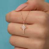 Himarry 925 Ayar Rose Kutup Yıldızı Kadın Gümüş Kolye