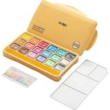 Hımı Jelly Cup Gouache Set Metalik Renk Guaj Boya Seti 18 Renk x 30 Gr. (Yellow Case)