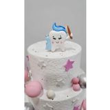 Himi Pasta Süsleri Diş Buğdayı Erkek Maket Kürdanlı Cupcake Pasta Süsü Doğum Günü Süsleri Pasta Kürdanı Kürdan Süsü