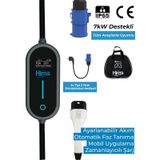 Hims 7kw Ev Tipi Taşınabilir Elektrikli Araç Şarj İstasyonu Hctk-7-ps 22kw