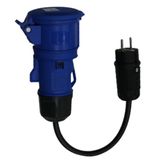 Hims HCCA-MM3216-F 3x2,5 TTR 1/16A Fiş - 3/32A Priz 30cm Kablolu Araç Şarj İstasyonu Dönüştürücü Adaptörü