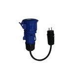 Hims HCCA-MM3216-F 3x2,5 TTR 1/16A Fiş - 3/32A Priz 30cm Kablolu Dönüştürücü