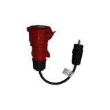Hims HCCA-TM16-30-F 3x2,5 TTR 1/16A Fiş - 5/32A Priz 30cm Kablolu Dönüştürücü