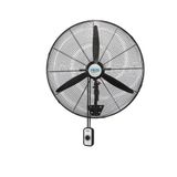 Hims HEF-DA750 210 W 75 cm Siyah 3 Kanat Anahtarlı Sanayi Tipi Duvar Vantilatörü