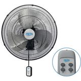 Hims HEF-DK500 130 W 50 cm Siyah 3 Kanat Kumandalı Sanayi Tipi Vantilatör