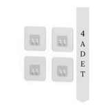 HIMYHOME Yedek 4 Adet Yapışkanlı Askılık Sticker Banyo Köşeliği Askısı Mutfak Düzenleyici Duş Rafı Kancası