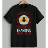 Hindi Kusu Minnet Gunu Tasarim Baskılı Unisex Erkek Kadın Oversize Tişört Siyah - XL