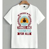 Hindi Kusu Minnet Gunu Tasarim Unisex Oversize Tişört Beyaz