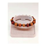 Hindistan Cevizi, Rudraksha & Kan Ağacı Unisex 10mm Ahşap Tasarım Bileklik 39665