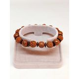 Hindistan Cevizi, Rudraksha & Venge Unisex 10mm Ahşap Tasarım Bileklik 39670